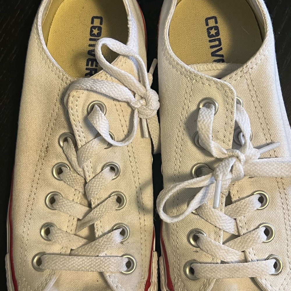 Converse Chucks All Stars Low White M7652 38 Women’s 7.5 Men’s 5.5 - Picture 4 of 7